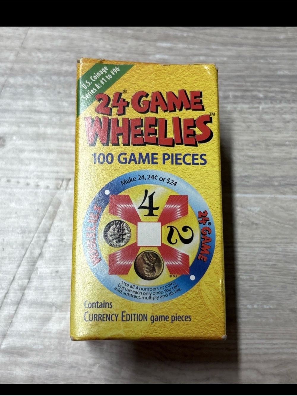 Suntex 1998 24 Game Wheelies Currency Edition US Coinage Series new